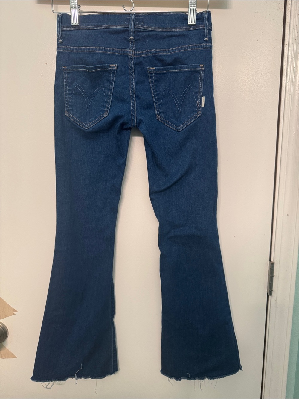 MOTHER weekender Dark Blue Flare Jeans